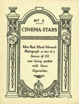 1928 British American Tobacco Cinema Stars Set 4 #5 Reginald Denny Back