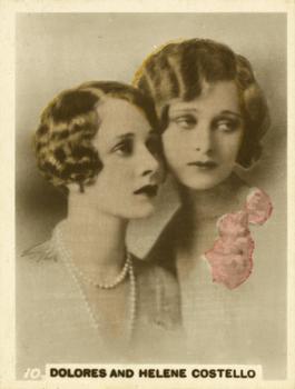 1928 British American Tobacco Cinema Stars Set 4 #10 Dolores Costello / Helene Costello Front
