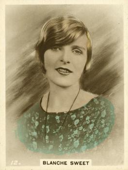 1928 British American Tobacco Cinema Stars Set 4 #12 Blanche Sweet Front