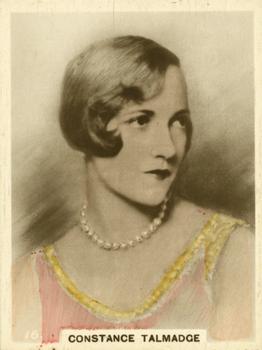 1928 British American Tobacco Cinema Stars Set 4 #16 Constance Talmadge Front