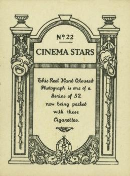 1928 British American Tobacco Cinema Stars Set 4 #22 Marie Prevost Back