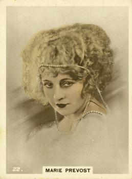 1928 British American Tobacco Cinema Stars Set 4 #22 Marie Prevost Front