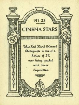 1928 British American Tobacco Cinema Stars Set 4 #23 Eddie Polo Back