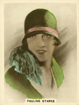 1928 British American Tobacco Cinema Stars Set 4 #32 Pauline Starke Front