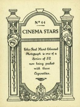 1928 British American Tobacco Cinema Stars Set 4 #44 Betty Bronson Back