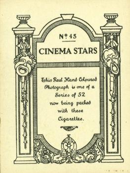 1928 British American Tobacco Cinema Stars Set 4 #45 Betty Bronson Back
