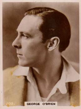 1927 British American Tobacco Cinema Stars Set 6 #109 George O'Brien Front