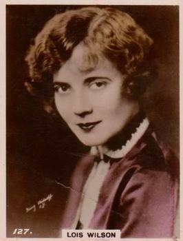 1927 British American Tobacco Cinema Stars Set 6 #127 Lois Wilson Front