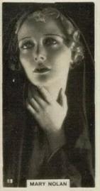 1929 British American Tobacco Cinema Stars Set 9 #68 Mary Nolan Front