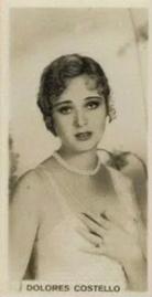 1929 British American Tobacco Cinema Stars Set 9 #72 Dolores Costello Front