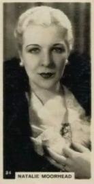 1929 British American Tobacco Cinema Stars Set 9 #94 Natalie Moorhead Front