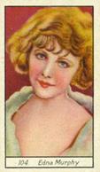 1930 British American Tobacco Cinema Stars Set 3 #104 Edna Murphy Front