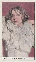 1932 British American Tobacco Cinema Stars BAMT Set 4 #209 Alice White Front