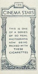 1930 British American Tobacco Artistes or Stars B&W Set 4 #135 Richard Barthelmess Back