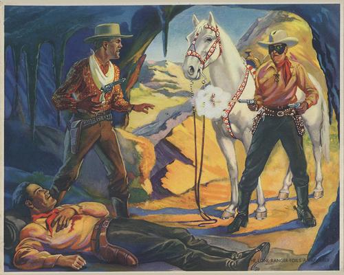 1940 Gum Inc. Lone Ranger Premiums (R83A) #5 The Lone Ranger Foils A Murderer Front