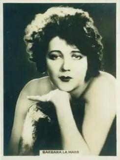 1925 Rothmans Cinema Stars Set of 25 #20 Barbara La Marr Front