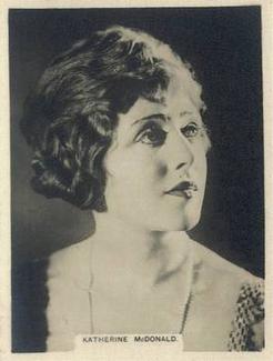 1925 Rothmans Cinema Stars Set of 25 #22 Katherine McDonald Front