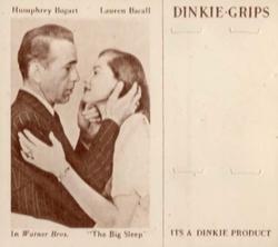 1949 Dinkie Warner Bros. Films Series 6 #7 Humphrey Bogart / Lauren Bacall Front