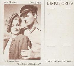 1949 Dinkie Warner Bros. Films Series 6 #24 Ann Sheridan / Errol Flynn Front