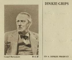 1949 Dinkie MGM Films Series 7 #15 Lionel Barrymore Front