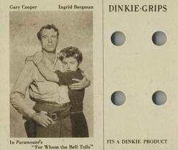 1950 Dinkie Paramount Pictures Series 8 #3 Gary Cooper / Ingrid Bergman Front