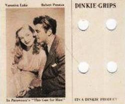 1950 Dinkie Paramount Pictures Series 8 #8 Veronica Lake / Robert Preston Front