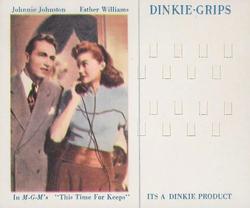 1950 Dinkie MGM Films Series 9 Unnumbered #NNO Johnnie Johnston / Esther Williams Front