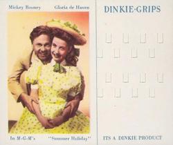 1950 Dinkie MGM Films Series 9 Unnumbered #NNO Mickey Rooney / Gloria deHaven Front