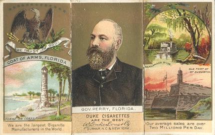 1888 W. Duke, Sons & Co. State Governors (N133) #NNO Florida Front