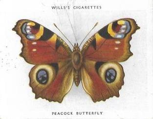 1938 Wills's Butterflies & Moths #9 Peacock Butterfly Front