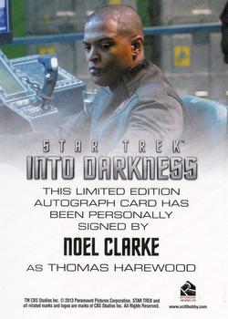 2014 Rittenhouse Star Trek Movies - Autographs #NNO Noel Clarke Back