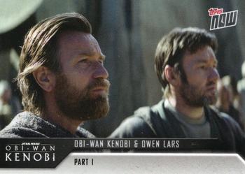 2022 Topps Now Star Wars: Obi-Wan Kenobi #3 Obi-Wan Kenobi & Owen Lars Front