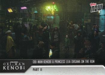 2022 Topps Now Star Wars: Obi-Wan Kenobi #8 Obi-Wan Kenobi & Princess Leia Organa on the run Front