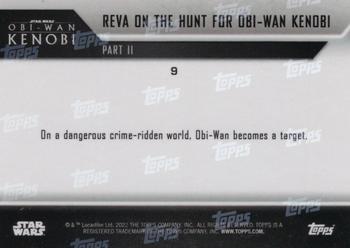 2022 Topps Now Star Wars: Obi-Wan Kenobi #9 Reva on the hunt for Obi-Wan Kenobi Back