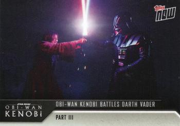 2022 Topps Now Star Wars: Obi-Wan Kenobi #14 Obi-Wan Kenobi battles Darth Vader Front