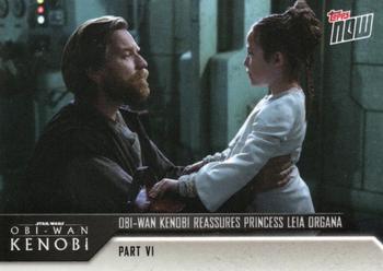 2022 Topps Now Star Wars: Obi-Wan Kenobi #26 Obi-Wan Kenobi Reassures Princess Leia Organa Front
