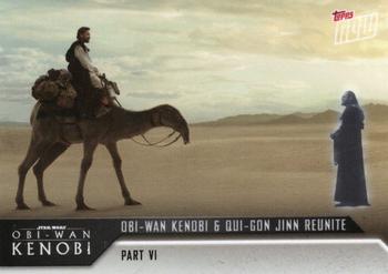2022 Topps Now Star Wars: Obi-Wan Kenobi #30 Obi-Wan Kenobi & Qui-Gon Jinn Reunite Front