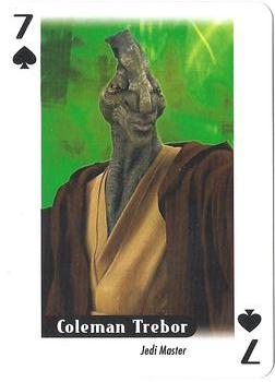 2007 Cartamundi Star Wars Heroes Playing Cards #7S Coleman Trebor Front