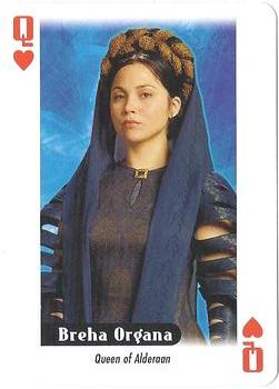 2007 Cartamundi Star Wars Heroes Playing Cards #QH Breha Organa Front
