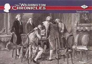 2022 Historic Autographs The Washington Chronicles #123 Treaty of Paris Front