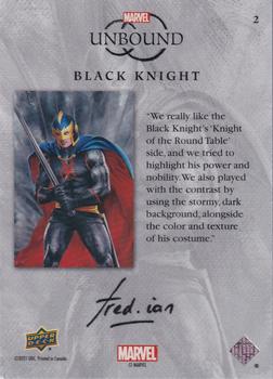 2021 Upper Deck Marvel Unbound #2 Black Knight Back
