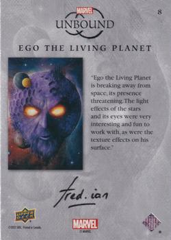 2021 Upper Deck Marvel Unbound #8 Ego the Living Planet Back