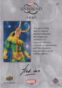 2021 Upper Deck Marvel Unbound #17 Loki Back