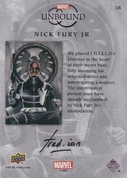 2021 Upper Deck Marvel Unbound #38 Nick Fury Jr. Back