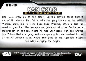 2021 Topps Star Wars Bounty Hunters - Bounty Level 2 #B2-15 Han Solo Back