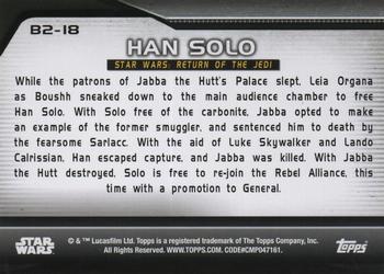 2021 Topps Star Wars Bounty Hunters - Bounty Level 2 #B2-18 Han Solo Back