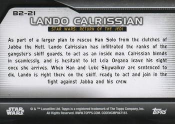 2021 Topps Star Wars Bounty Hunters - Bounty Level 2 #B2-21 Lando Calrissian Back