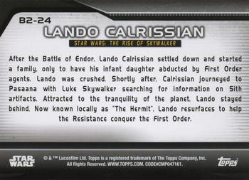 2021 Topps Star Wars Bounty Hunters - Bounty Level 2 #B2-24 Lando Calrissian Back