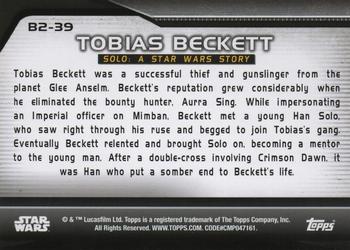 2021 Topps Star Wars Bounty Hunters - Bounty Level 2 #B2-39 Tobias Beckett Back