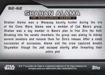 2021 Topps Star Wars Bounty Hunters - Bounty Level 2 #B2-62 Shahan Alama Back